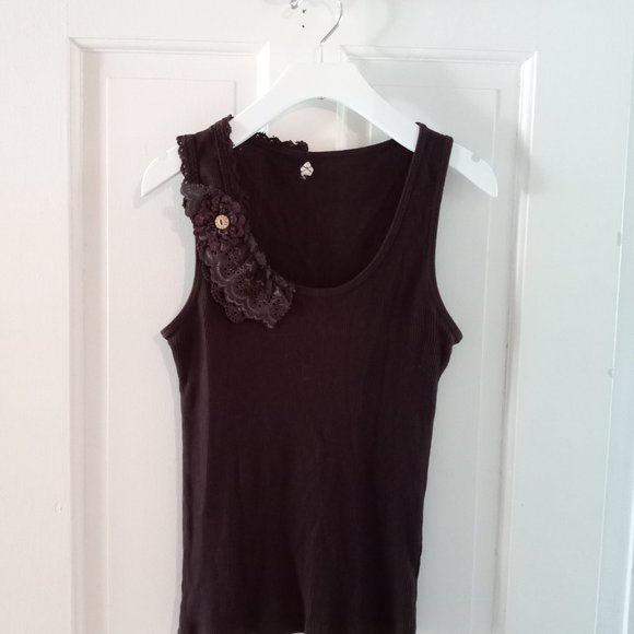 BUNDLE of J. crew colorblock shirt and free people ribbed tank - Picture 2 of 9